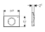 Кнопка смыва Geberit Delta 11 115.120.11.1 белая