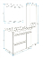 Комплект мебели 1Marka Соната 90П 2 ящика, 1 дверца, зеркало Гармоника 90