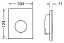 Кнопка смыва TECE Loop Urinal 9242650 белое стекло 9242650